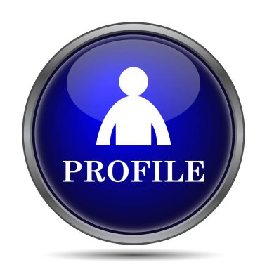 Profil simgesi. Beyaz arka plan üzerinde Internet düğmesi