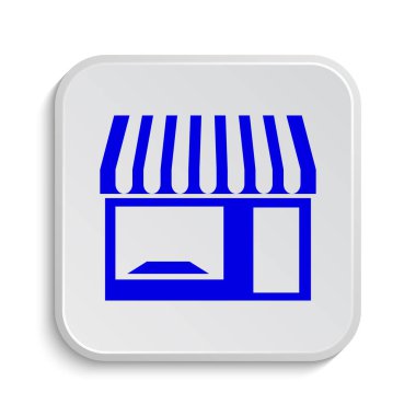 Mağaza simgesi. Beyaz arka plan üzerinde Internet düğmesi