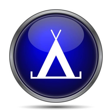 Çadır simgesi. Beyaz arka plan üzerinde Internet düğmesi