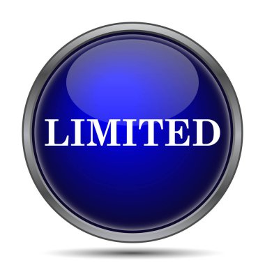 Sınırlı simgesi. Beyaz arka plan üzerinde Internet düğmesi