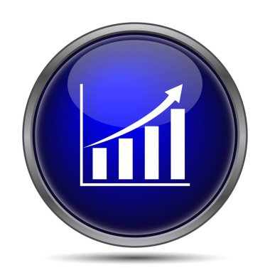 Grafik simgesini. Beyaz arka plan üzerinde Internet düğmesi