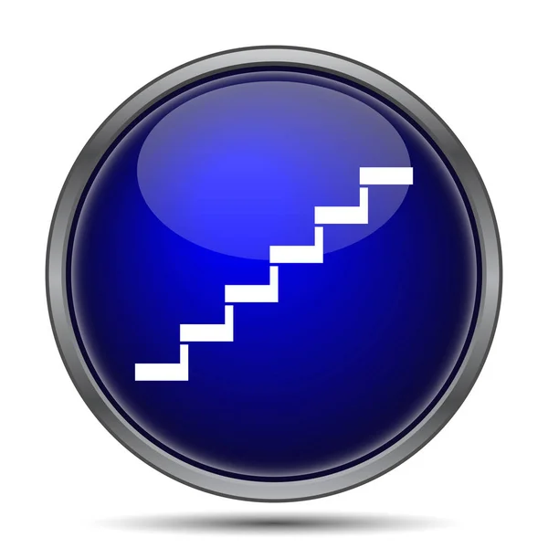 Stairs Icon Internet Button White Background — Stock Photo, Image