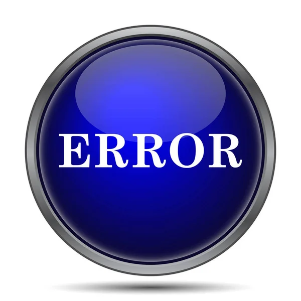 Error Icon Internet Button White Background — Stock Photo, Image