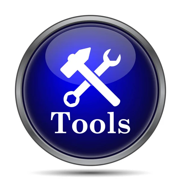 Werkzeug Symbol Internet Taste Auf Weißem Hintergrund — Stockfoto