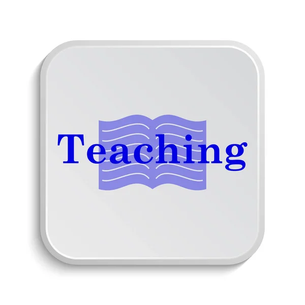 Teaching icon. Internet button on white background