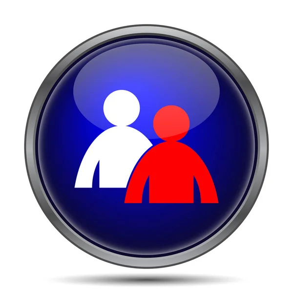 Mentoring Icon Internet Button White Background — Stock Photo, Image