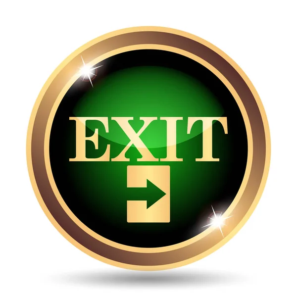 Exit Symbol Internet Taste Auf Weißem Hintergrund — Stockfoto