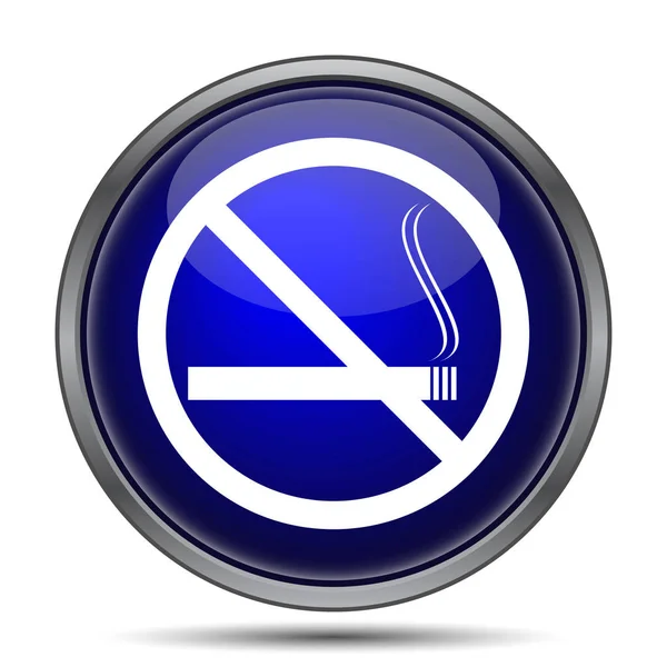 Fumar Icono Botón Internet Sobre Fondo Blanco — Foto de Stock