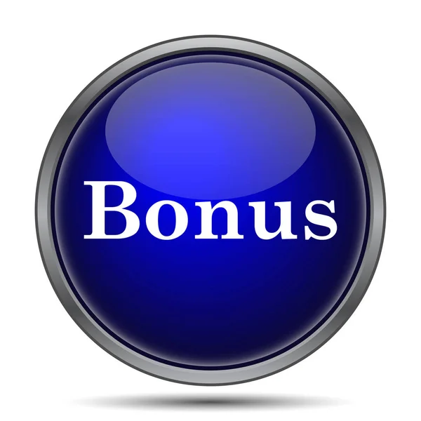 Значок Бонуса Кнопка Интернет Белом Фоне — стоковое фото