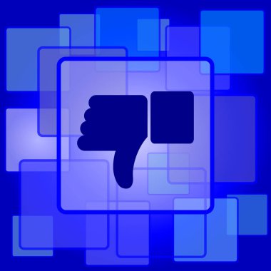 Başparmak simgesi. Arka plan Internet düğmesini