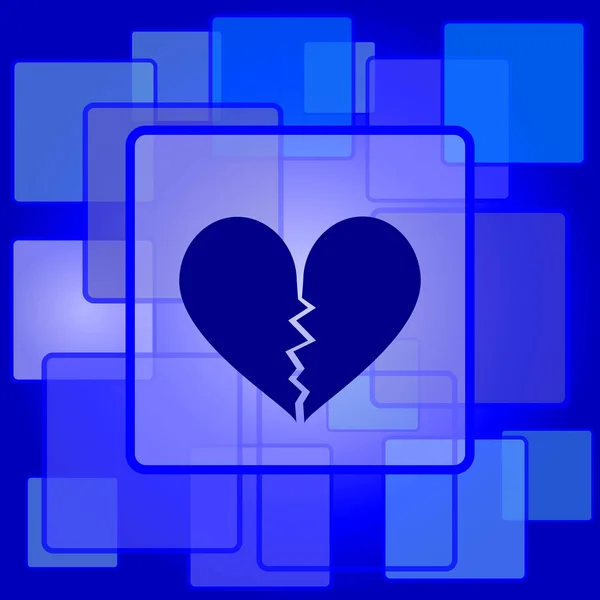 Εικονίδιο ραγισμένης καρδιάς — Διανυσματικό Αρχείο