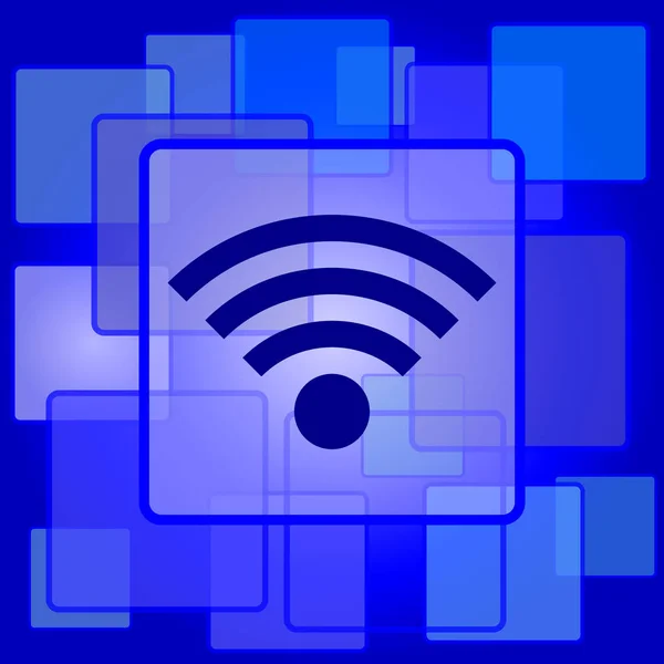 無線標識アイコン 抽象的な背景のインター ネット ボタン — ストックベクタ