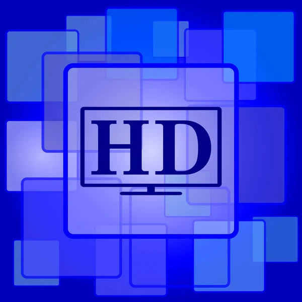 Icône de télévision hd — Image vectorielle