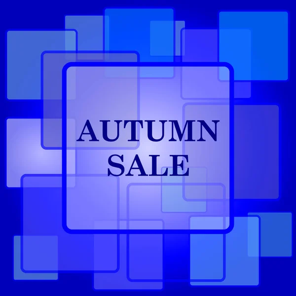Autumn Sale Icon Internet Button Abstract Background — Stock Vector