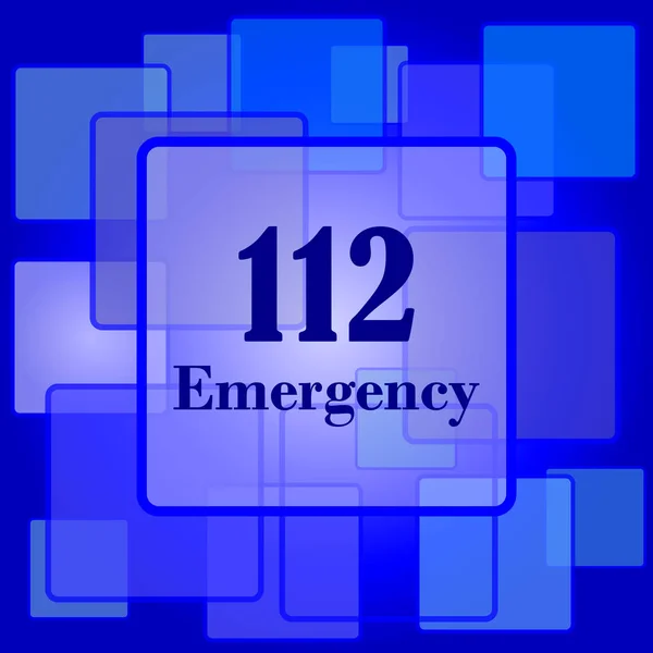 112 Icona di emergenza — Vettoriale Stock