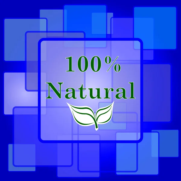 100% naturalny ikona — Wektor stockowy