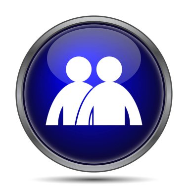 Forum simgesi. Beyaz arka plan üzerinde Internet düğmesi