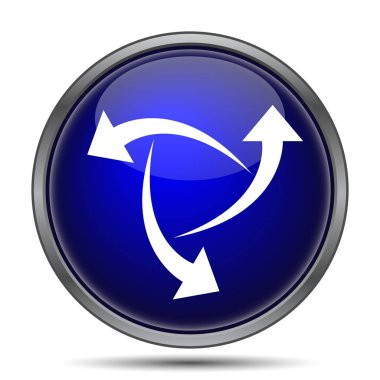 Simge değiştir. Beyaz arka plan üzerinde Internet düğmesi