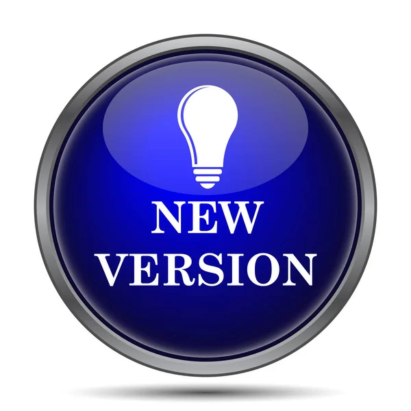 New Version Icon Internet Button White Background — Stock Photo, Image