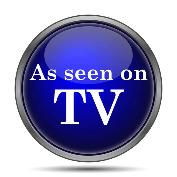 Como visto no ícone de TV — Fotografia de Stock