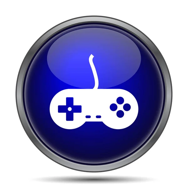 Gamepad Icon Internet Button White Background — Stock Photo, Image