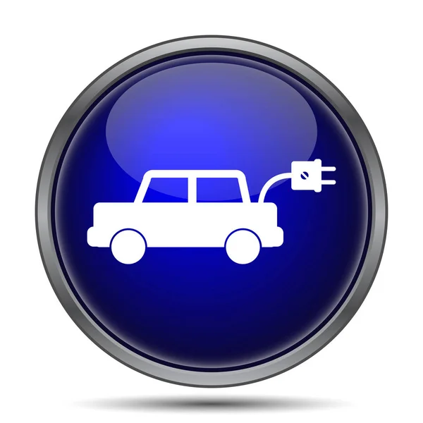 Электрический автомобиль значок — стоковое фото