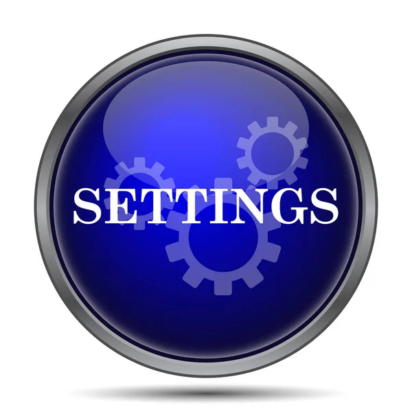 Settings icon. Internet button on white background