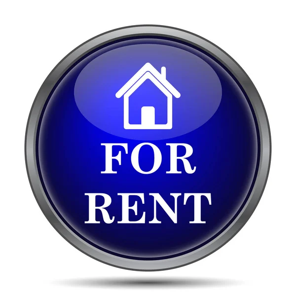 Rent Icon Internet Button White Background — Stock Photo, Image