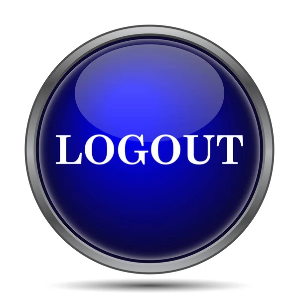 Logout Icon Internet Button White Background — Stock Photo, Image