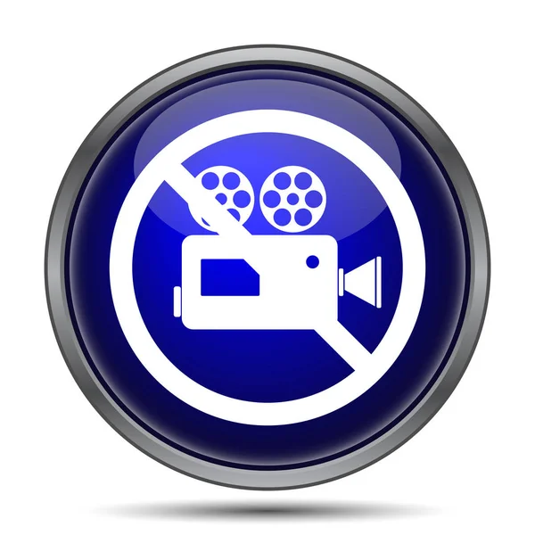 Videokamera tiltott ikon — Stock Fotó
