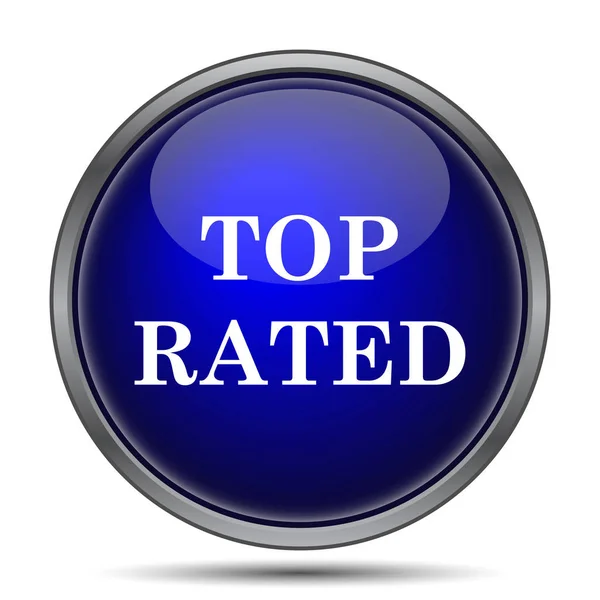 Top rated  icon. Internet button on white background