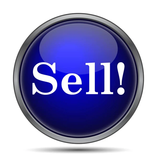 Sell icon. Internet button on white background