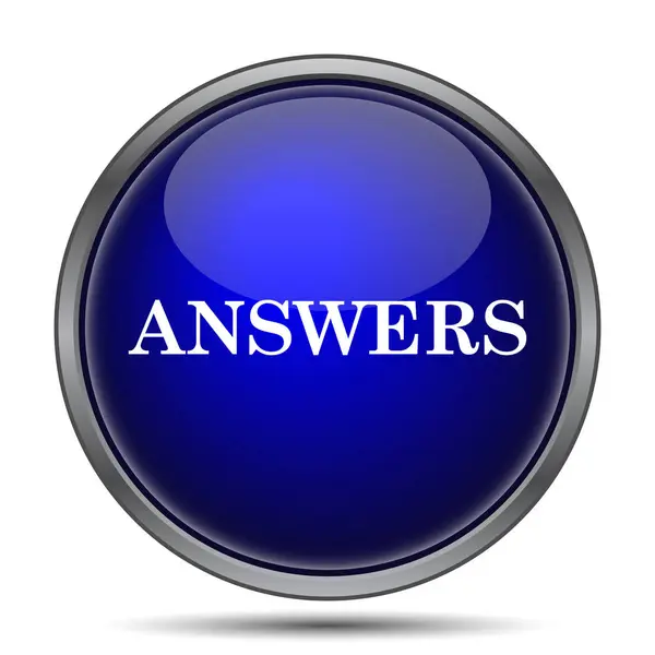 Answers icon — Stock Photo, Image