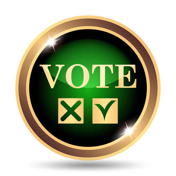 Vote Icon Internet Button White Background — Stock Photo, Image