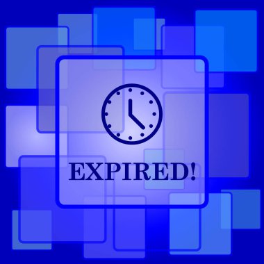 Süresi dolan simgesi. Arka plan Internet düğmesini