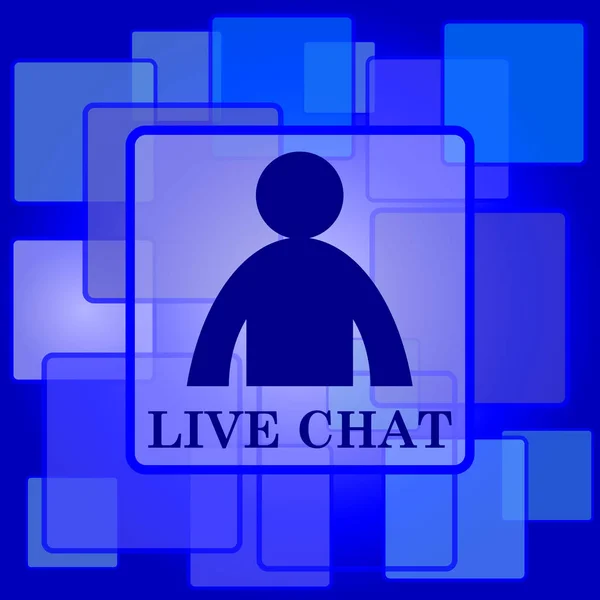 Icono de chat en vivo — Archivo Imágenes Vectoriales