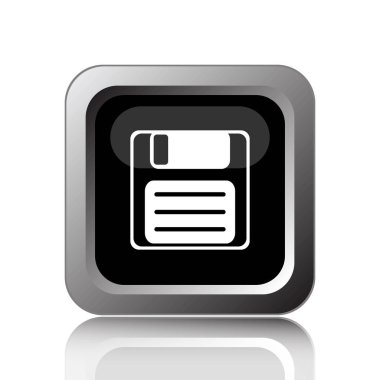 Simge kaydetmek. Beyaz arka plan üzerinde Internet düğmesi