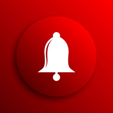 Zil simgesini. Beyaz arka plan üzerinde Internet düğmesi