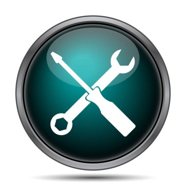 Araçlar simgesi. Beyaz arka plan üzerinde Internet düğmesi