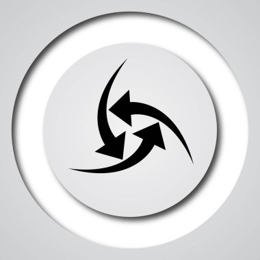 Simge değiştir. Beyaz arka plan üzerinde Internet düğmesi