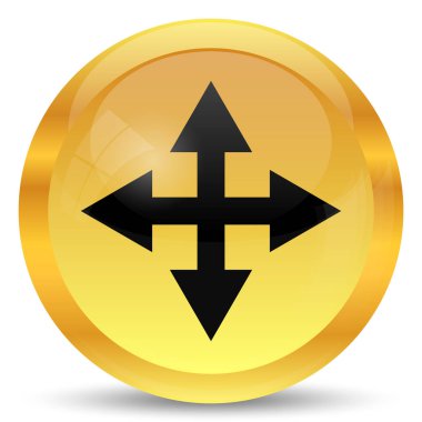 Tam ekran simgesini. Beyaz arka plan üzerinde Internet düğmesi