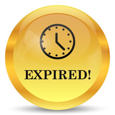 Süresi dolan simgesi. Beyaz arka plan üzerinde Internet düğmesi