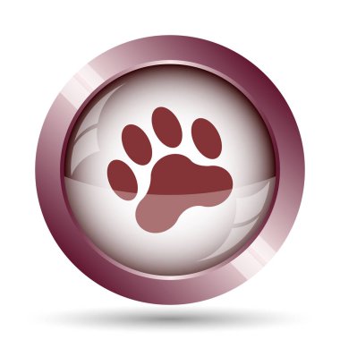 Pençe yazdırma simgesi. Beyaz arka plan üzerinde Internet düğmesi