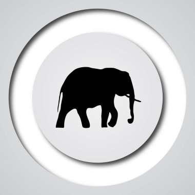 Fil kutsal kişilerin resmi. Beyaz arka plan üzerinde Internet düğmesi