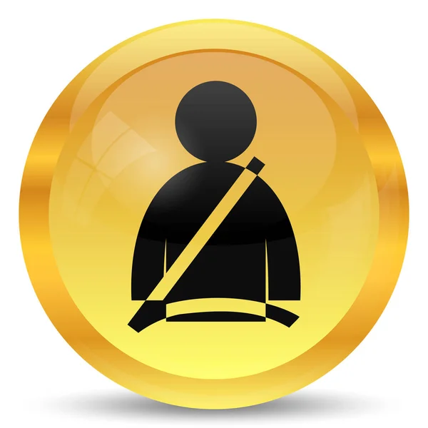 Safety Belt Icon Internet Button White Background — Stock Photo, Image