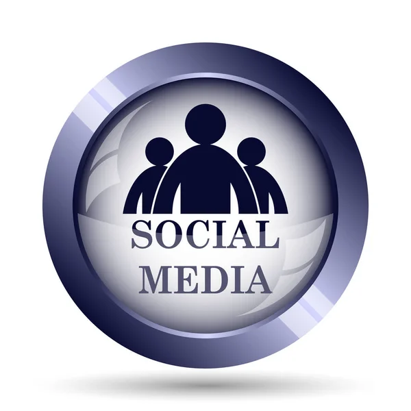 Social media icon. Internet button on white background