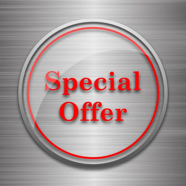 Special offer icon. Internet button on metallic background