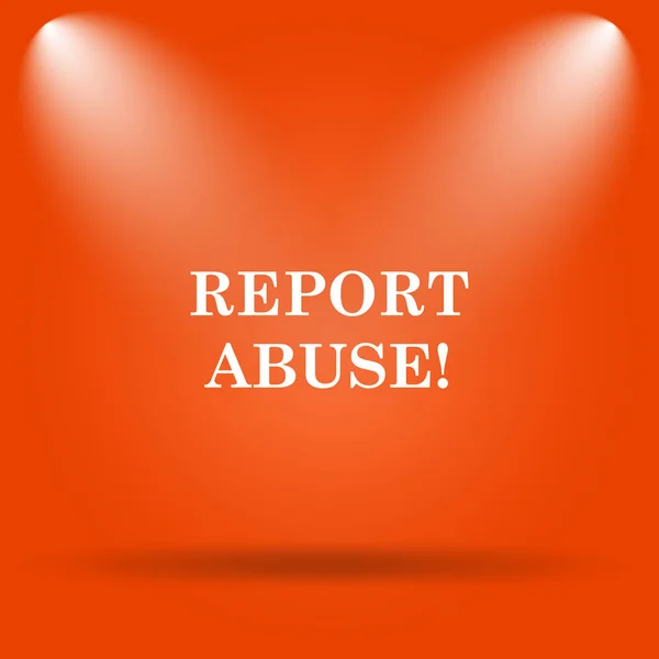 Reportar abuso icono —  Fotos de Stock
