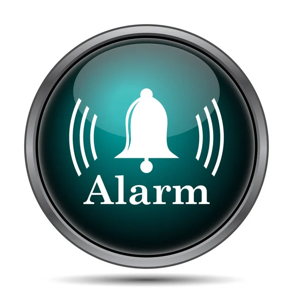 Alarm Icon Internet Button White Background — Stock Photo, Image