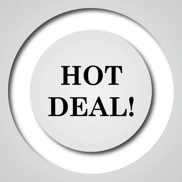 Hot Deal Icon Internet Button White Background — Stock Photo, Image